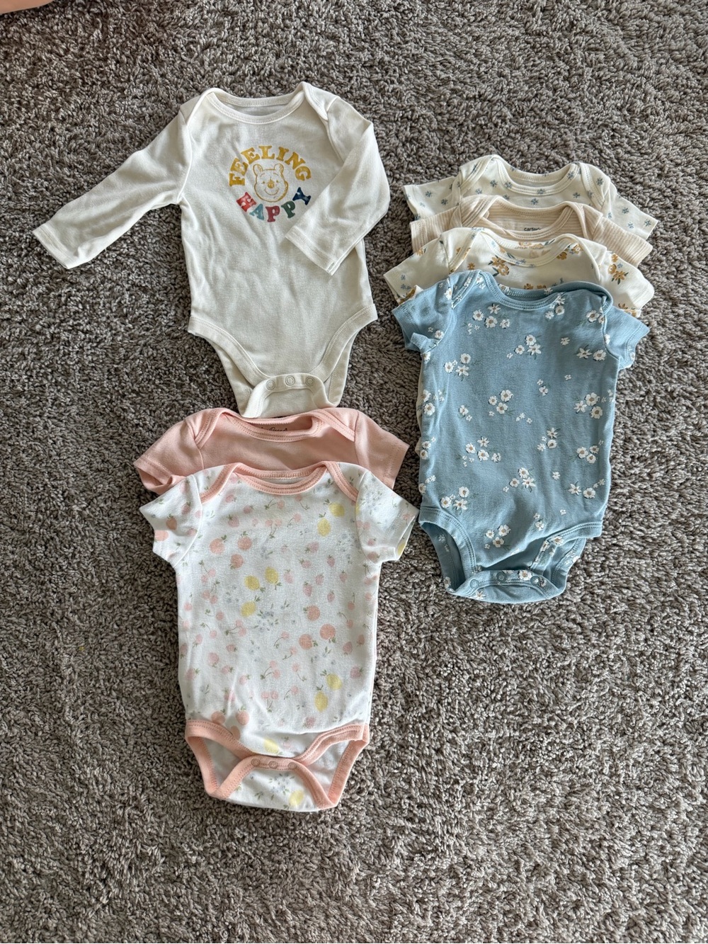 Baby Girl Size 3 Months Bodysuits Bundle